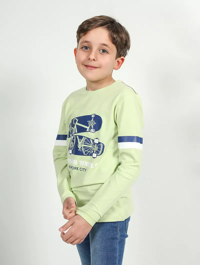 Pull garçon imprimé